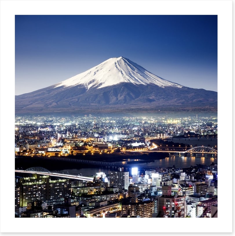 Mount Fuji cityscape