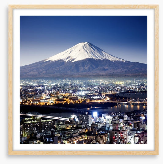 Mount Fuji cityscape