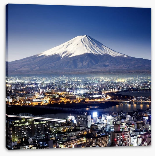 Mount Fuji cityscape