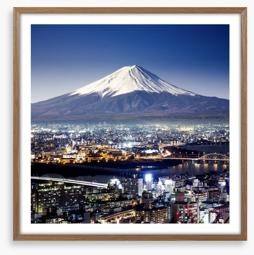 Mount Fuji cityscape