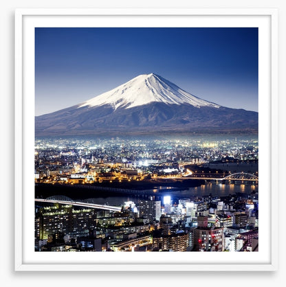Mount Fuji cityscape