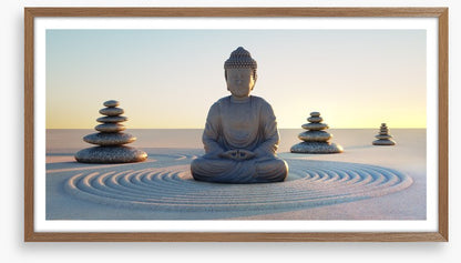 Rock garden buddha