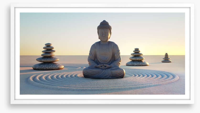 Rock garden buddha