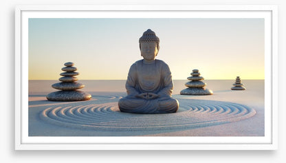 Rock garden buddha