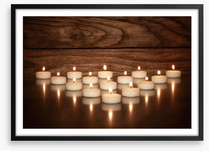 Tealights and teak