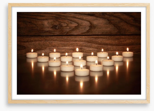 Tealights and teak