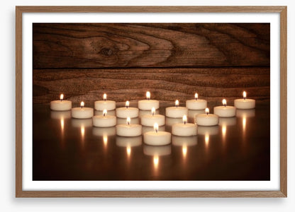 Tealights and teak