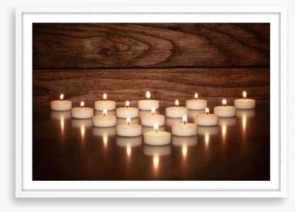 Tealights and teak