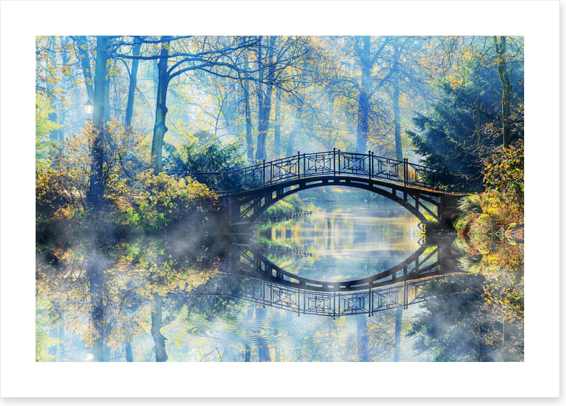 Sunbeam bridge reflections