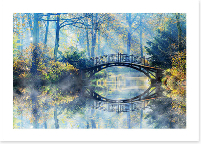 Sunbeam bridge reflections