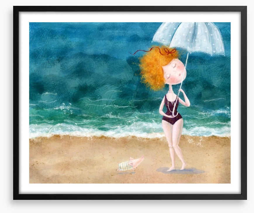 Raindrops on the beach