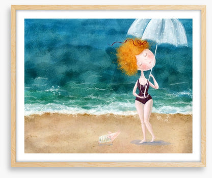 Raindrops on the beach