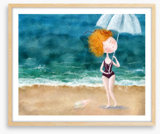 Raindrops on the beach