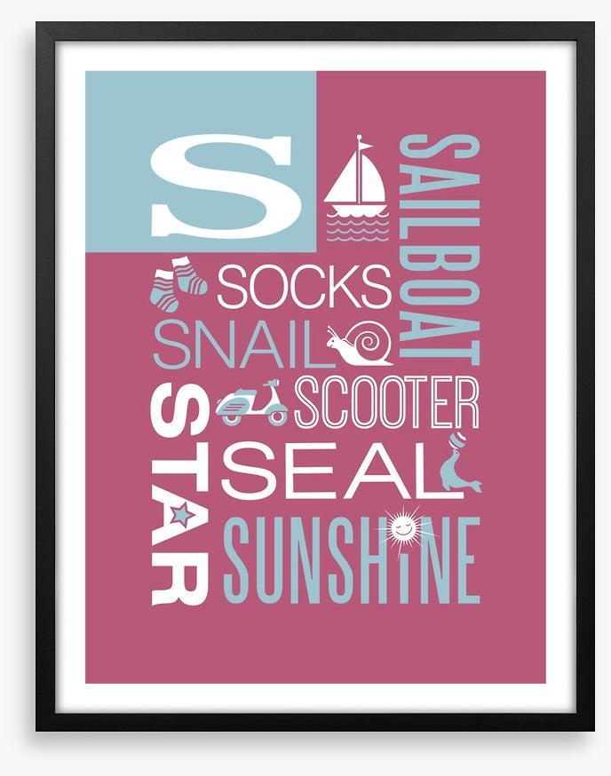 S is for sailboat