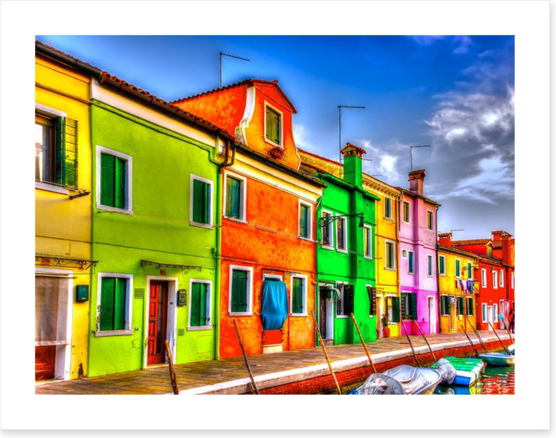 Burano island rainbow