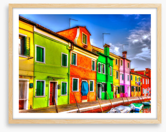 Burano island rainbow