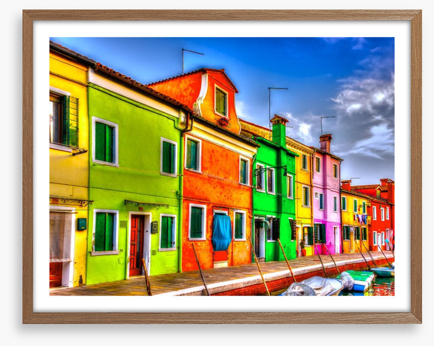 Burano island rainbow