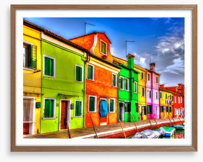 Burano island rainbow