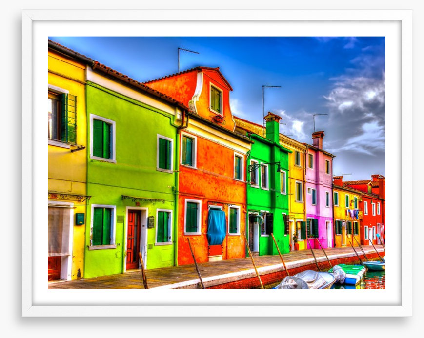 Burano island rainbow