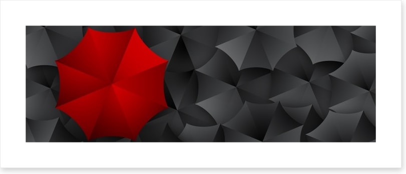 Umbrella in red