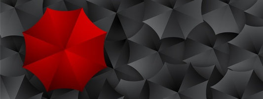 Umbrella in red