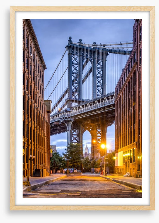 Below the bridge