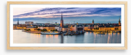 Stockholm dusk panorama