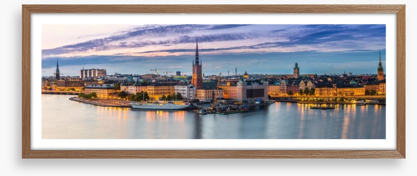 Stockholm dusk panorama