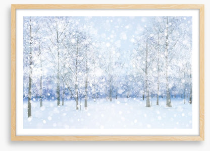 Soft snow falling