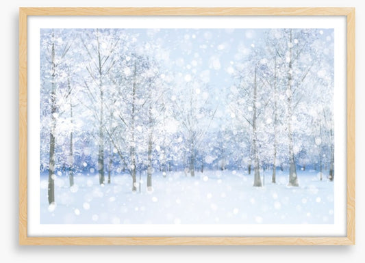 Soft snow falling