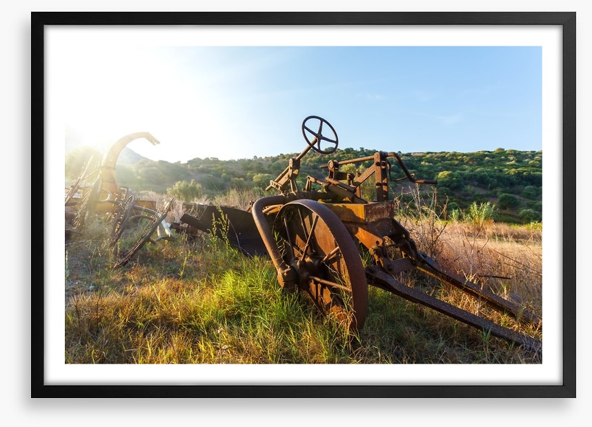 Sunrise on the abandoned farm