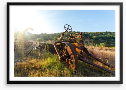 Sunrise on the abandoned farm