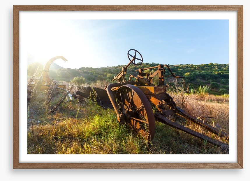 Sunrise on the abandoned farm