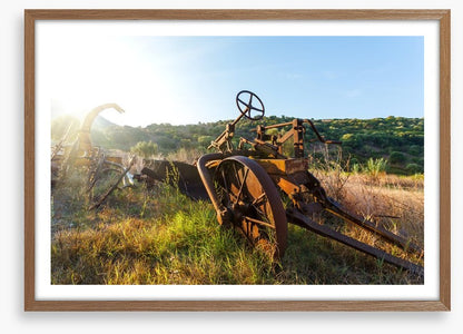 Sunrise on the abandoned farm