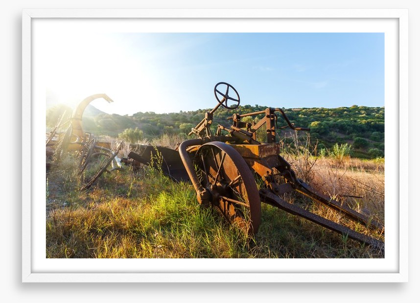 Sunrise on the abandoned farm