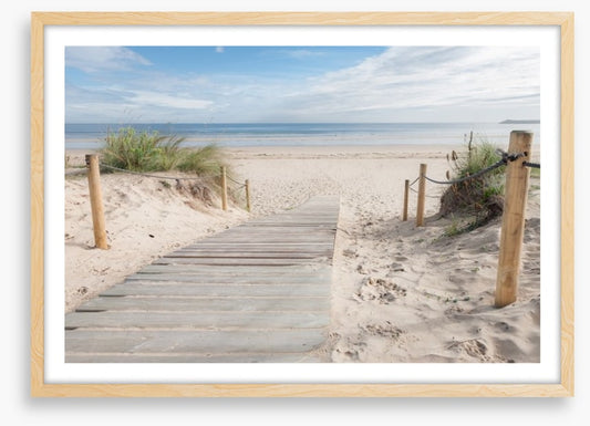 White sand walkway