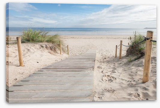 White sand walkway