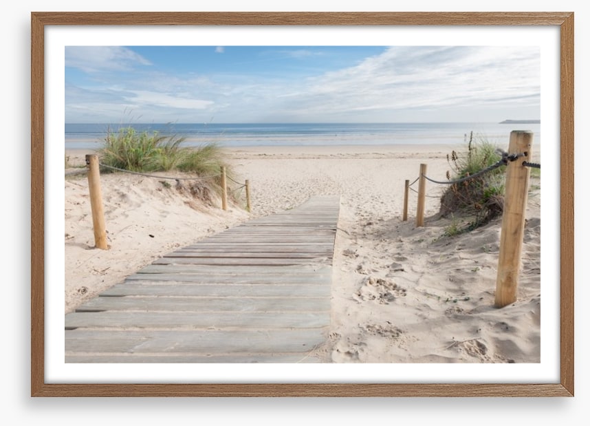 White sand walkway