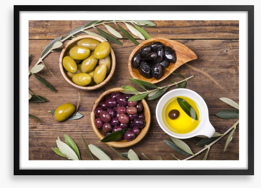 Olives and oil