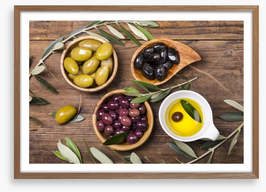 Olives and oil