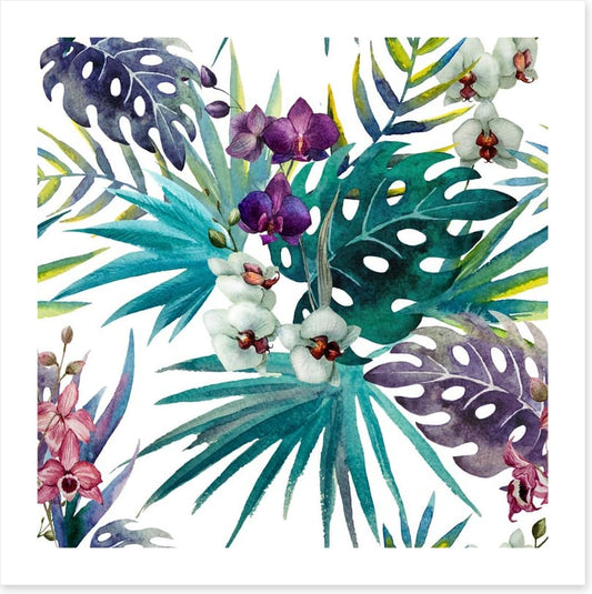 Orchid hibiscus leaves