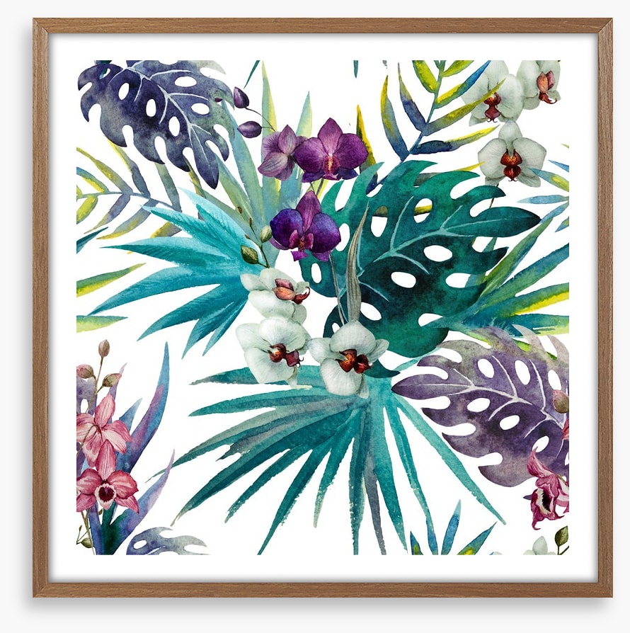 Orchid hibiscus leaves