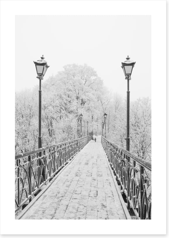 Lovers Bridge in winter