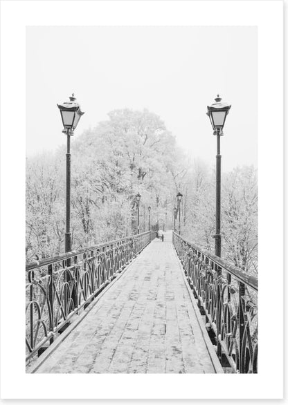 Lovers Bridge in winter