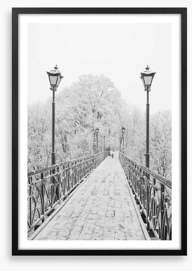 Lovers Bridge in winter