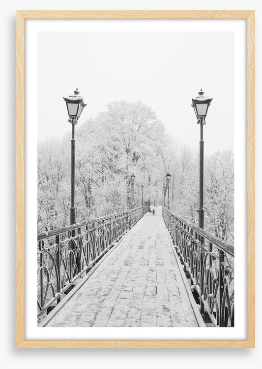 Lovers Bridge in winter