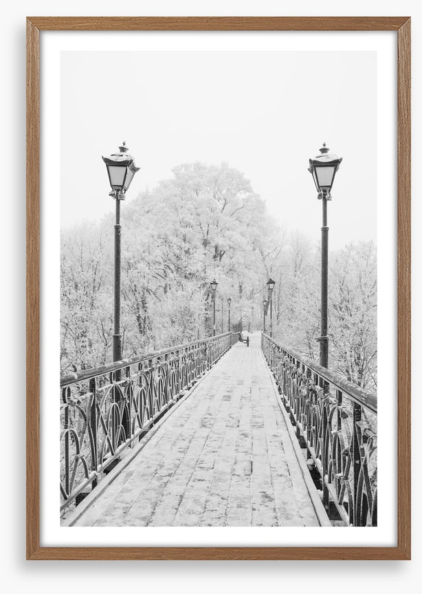 Lovers Bridge in winter