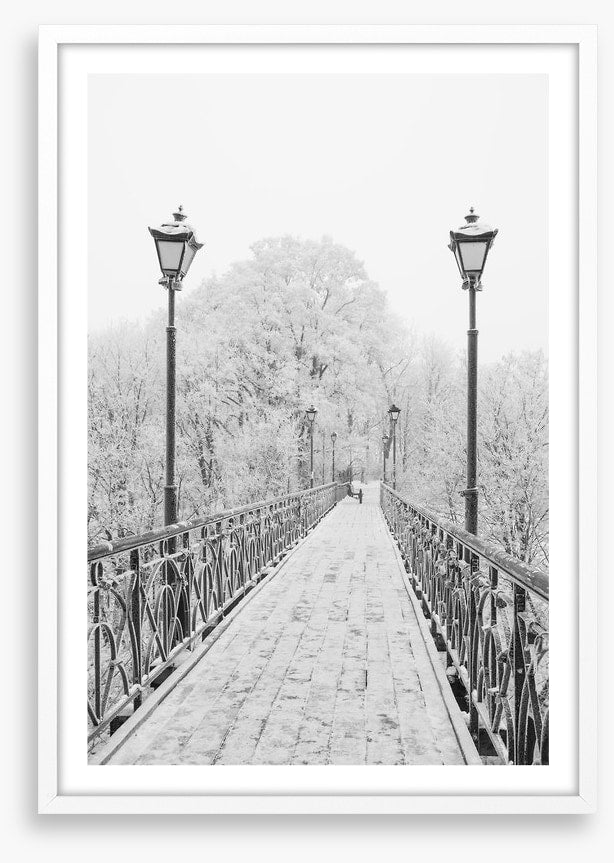 Lovers Bridge in winter