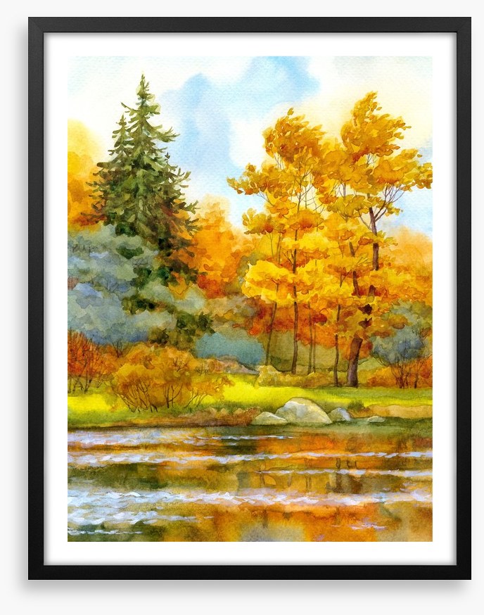 Autumn by the lake
