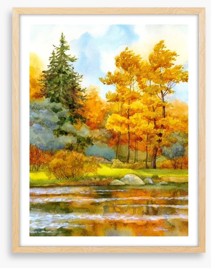 Autumn by the lake
